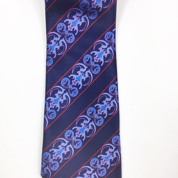 Yves Saint Laurent Blue Silk Men’s Tie - Picture 5 of 5